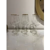 Schafer Tulipa Optik Ayaklı Kadeh 6 Parça-Altın