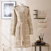TAÇ CASUAL PAMUK BORNOZ SET BEJ L/XL-