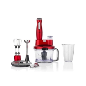 Schafer Meister 1000 W Multi Blender Seti 17 Parça Kırmızı