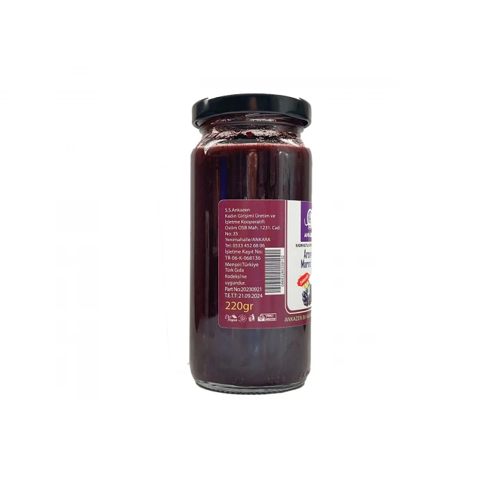 Aronya Marmelatı Ev Yapımı Doğal Meyveli Şekersiz Katkısız 220 gr