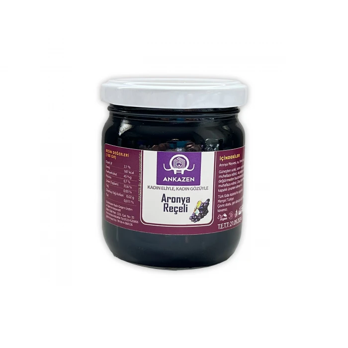 Aronya Reçeli Ev Yapımı Doğal Meyveli Katkısız 200 gr