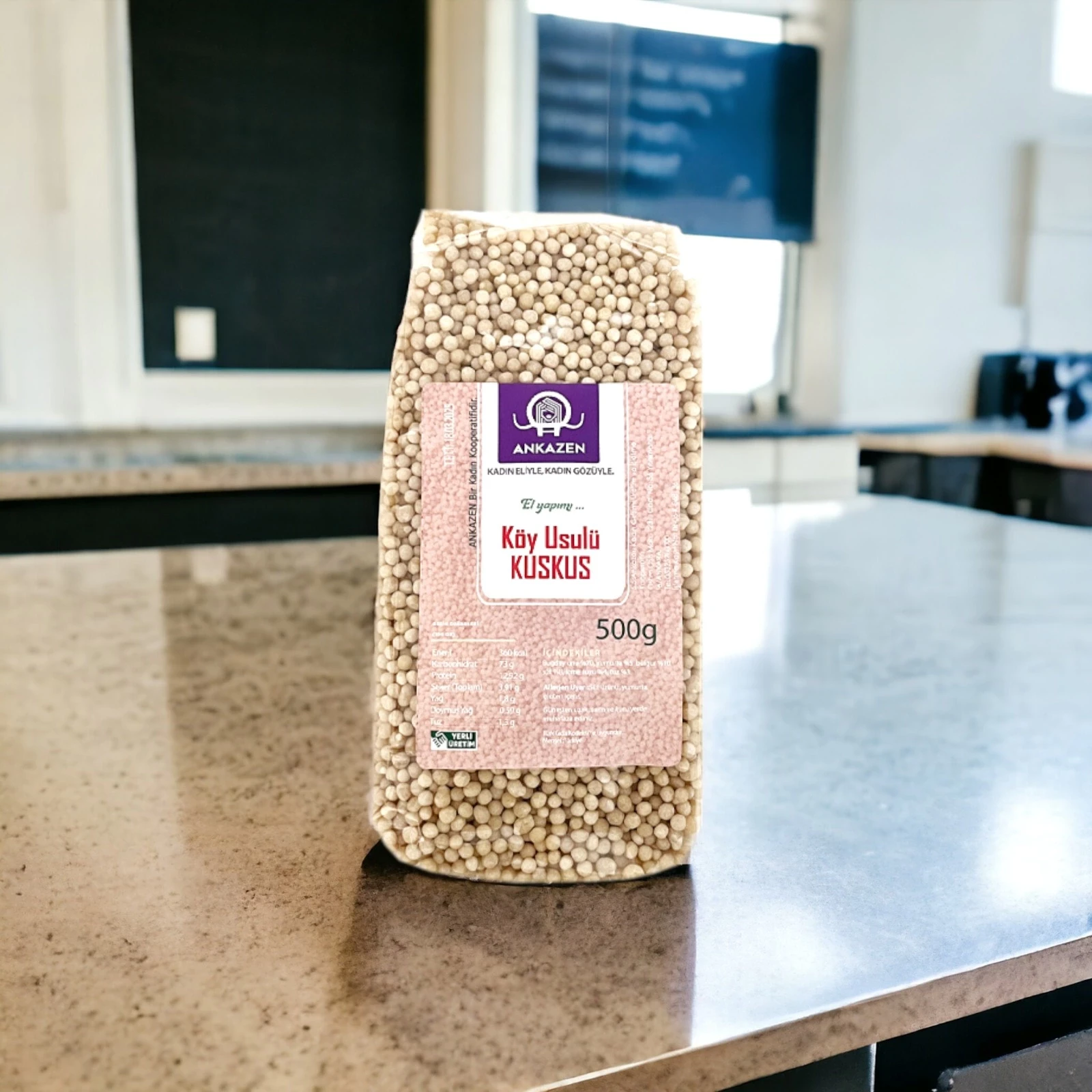 Köy Usulü Kuskus El Yapımı 500 gr