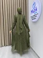 Analı Kızlı Boncuk Payet Elbise