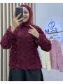 Asetat Saten Etek & Gül Kumaş Üst Takım