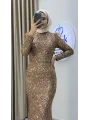 Boru Payet Omuzları Tüy Detaylı Abiye