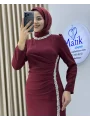 Çift Taraflı Krep Tesettür Abiye