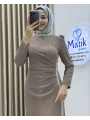 Çift Taraflı Krep Tesettür Abiye