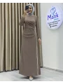 Çift Taraflı Krep Tesettür Abiye