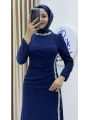 Çift Taraflı Krep Tesettür Abiye
