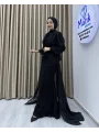 Gül Kumaş Şifon Detay Abiye