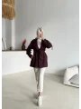 Kruvaze Yaka Trençkot-Kısa