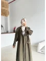Kuşaklı Cep Detaylı Trençkot