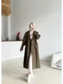 Kuşaklı Cep Detaylı Trençkot