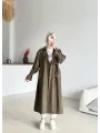 Kuşaklı Cep Detaylı Trençkot