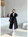 Kuşaklı Cep Detaylı Trençkot