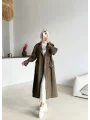 Kuşaklı Cep Detaylı Trençkot