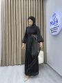 Sofia Kumaş Taş Detaylı Abiye Elbise