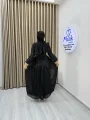 Sofia Kumaş Taş Detaylı Abiye Elbise