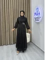 Sofia Kumaş Taş Detaylı Abiye Elbise
