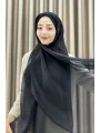 Sofia Saten Zarif Dökümlü Şal - Hafif ve Konforlu Şal