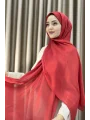 Sofia Saten Zarif Dökümlü Şal - Hafif ve Konforlu Şal