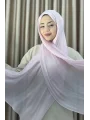 Sofia Saten Zarif Dökümlü Şal - Hafif ve Konforlu Şal