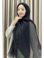 Sofia Saten Zarif Dökümlü Şal - Hafif ve Konforlu Şal
