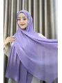 Sofia Saten Zarif Dökümlü Şal - Hafif ve Konforlu Şal