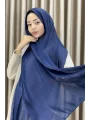 Sofia Saten Zarif Dökümlü Şal - Hafif ve Konforlu Şal