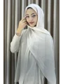 Sofia Saten Zarif Dökümlü Şal - Hafif ve Konforlu Şal