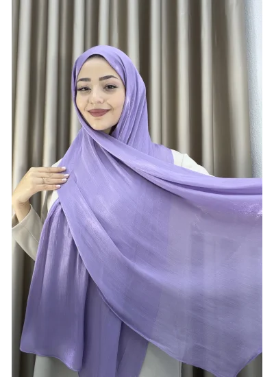 Sofia Saten Zarif Dökümlü Şal - Hafif ve Konforlu Şal