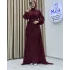 Gül Kumaş Şifon Detay Abiye