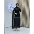 Sofia Kumaş Şifon Detaylı Abiye Elbise