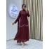 Sofia Kumaş Şifon Detaylı Abiye Elbise