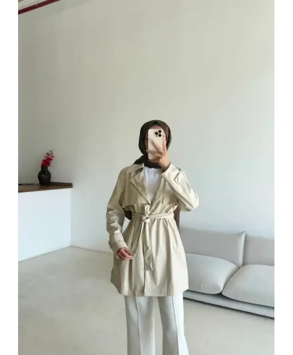 Deri Trençkot-Kısa