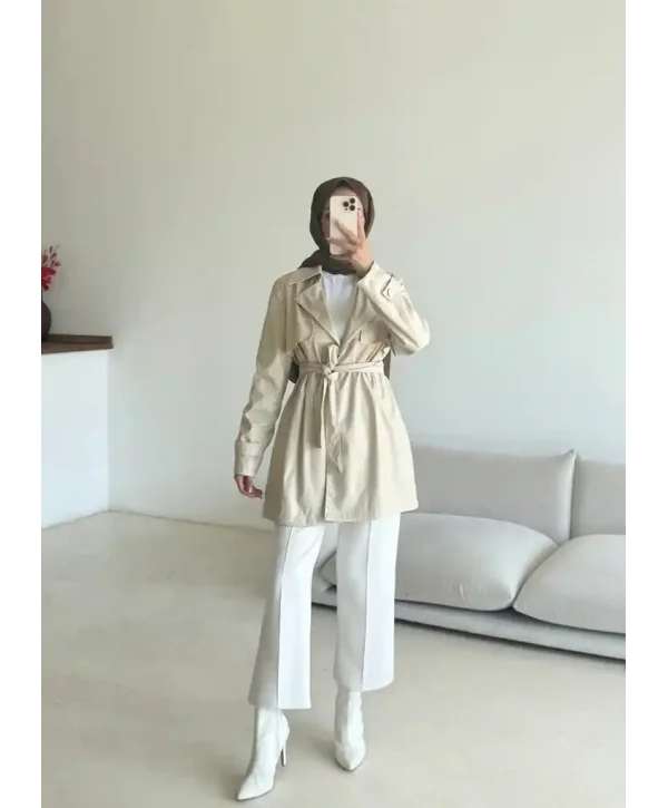 Deri Trençkot-Kısa