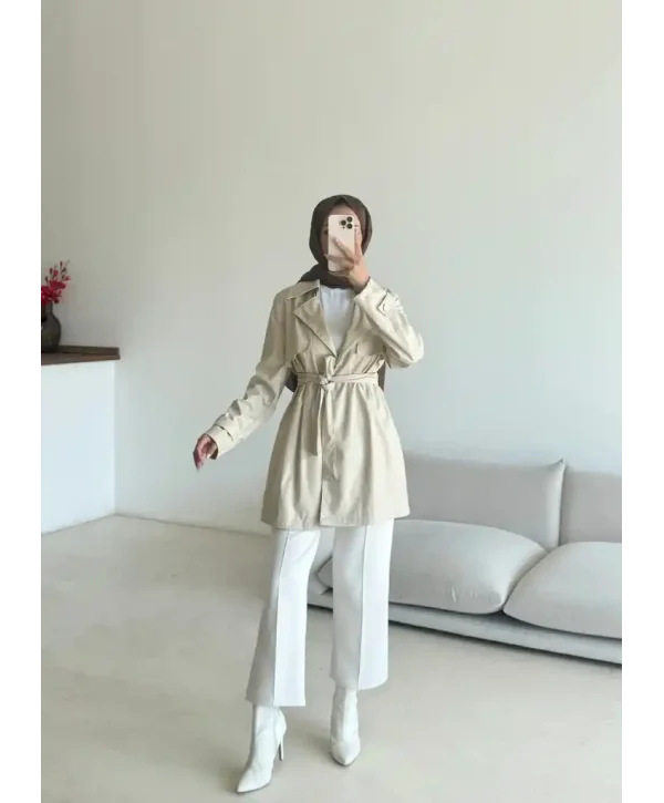 Deri Trençkot-Kısa