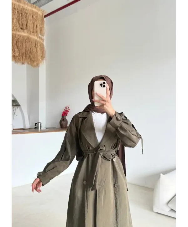 Kruvaze Yaka Trençkot