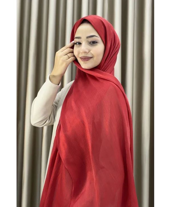 Sofia Saten Zarif Dökümlü Şal - Hafif ve Konforlu Şal