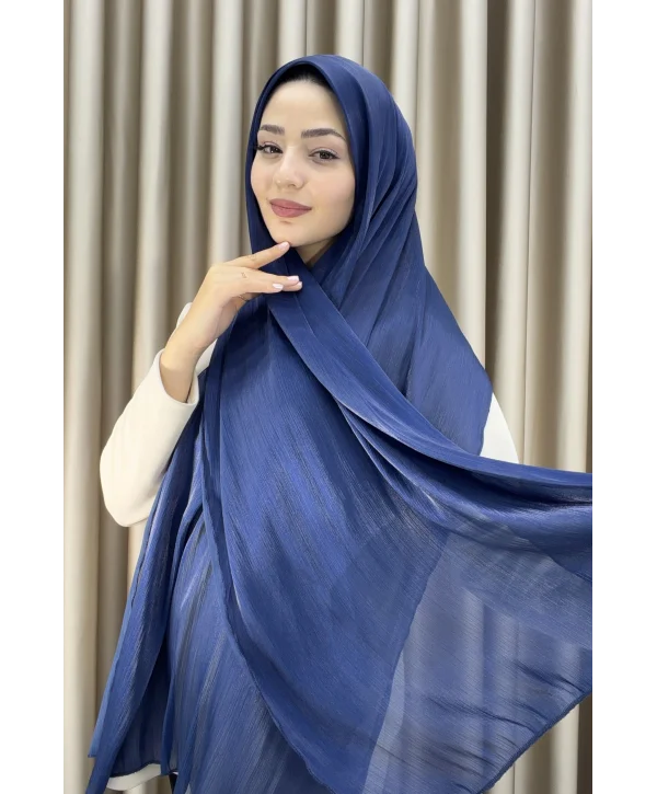 Sofia Saten Zarif Dökümlü Şal - Hafif ve Konforlu Şal
