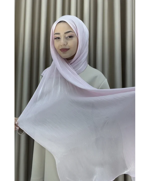 Sofia Saten Zarif Dökümlü Şal - Hafif ve Konforlu Şal