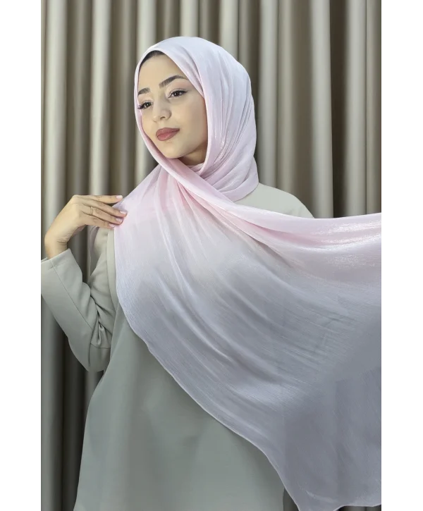 Sofia Saten Zarif Dökümlü Şal - Hafif ve Konforlu Şal