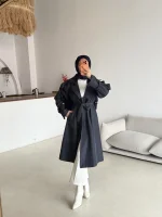 Kol Detaylı Trençkot
