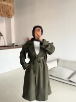 Kol Detaylı Trençkot