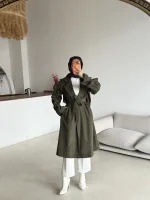 Kol Detaylı Trençkot