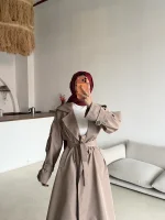 Kol Detaylı Trençkot