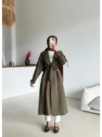 Kruvaze Yaka Trençkot