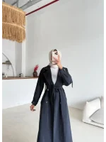 Kruvaze Yaka Trençkot