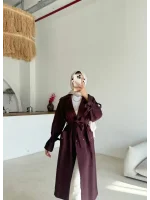 Kuşaklı Cep Detaylı Trençkot