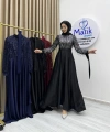 Saçaklı Payet Zara Saten Abiye